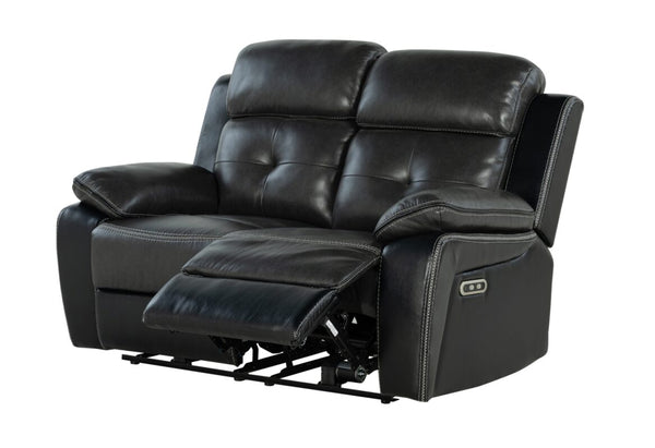 Global Furniture USA-U5050 Blanche 2-Piece Charcoal/Black-Power Reclining Sofa Set