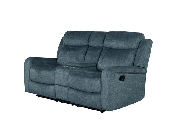 Global Furniture USA U6024 Dark Grey 3-Piece Reclining Sofa Set