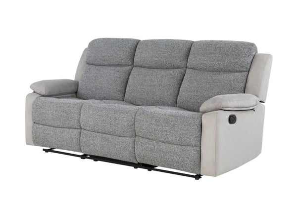 Global Furniture USA U6027 2-Piece Grey/Light Grey Recliner Sofa Set