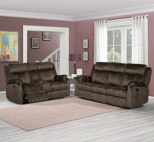 Global Furniture USA U7303 2-Piece Coffee Recliner Sofa Set