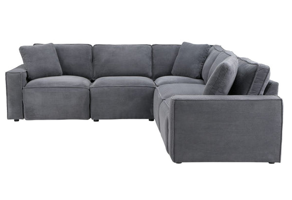 Global Furniture USA- U8177 Charcoal Power Reclining (Large) Sectional