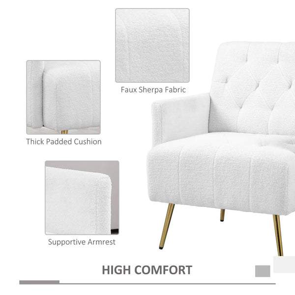 Traditional Button Tufted Accent Chair