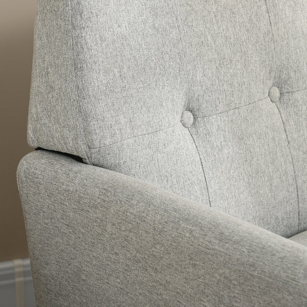 Traditional Button Tufted Accent Chair