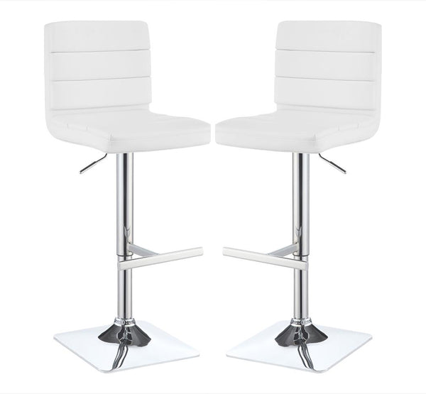 Bianca Upholstered Adjustable Bar Stools (Set of 2)