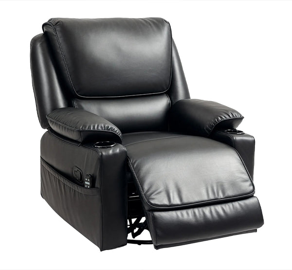 Tova Oversized Swivel Recliner Massage Chair with Footrest