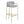 Comstock Upholstered Low Back Stool Grey and Gold