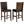 Dewey Upholstered Counter Chair Walnut Set of 2