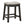 Elliston Backless Counter Height Saddle Bar Stool Dark Grey and Beige Set of 2