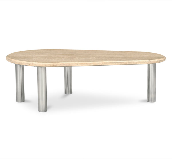 Moe's- Fia Coffee Table Beige Travertine