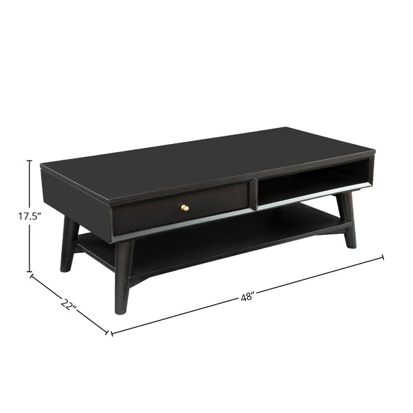 Alpine Black Coffee Table