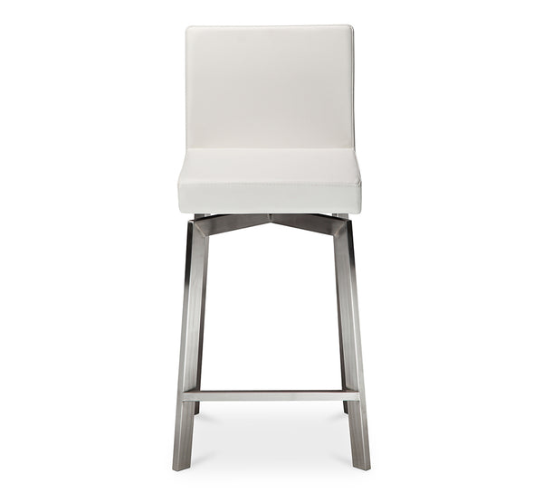 Giro Swivel Counter Stool White