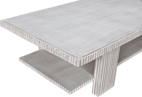 Noir -Humphrey Coffee Table, White Wash GTAB1125WH