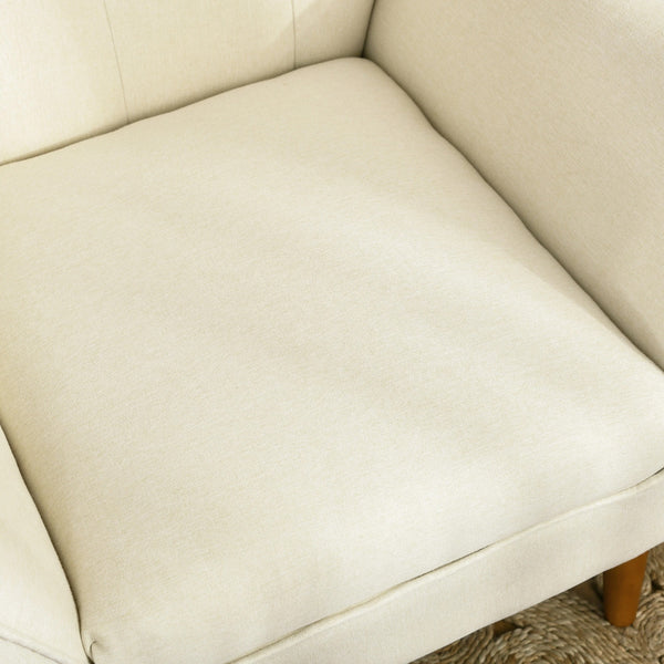 Traditional Button Tufted Accent Chair