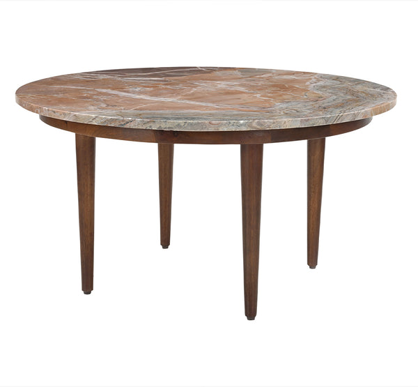 Moe's-Lark Marble Coffee Table Orange Fantasy