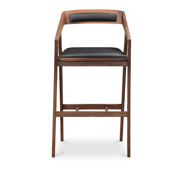 Moe's-  Padma Leather Bar Stool Brown