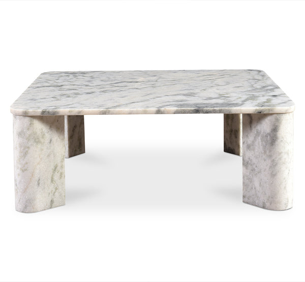 Moe's-Segment Marble Coffee Table Ashen Grey