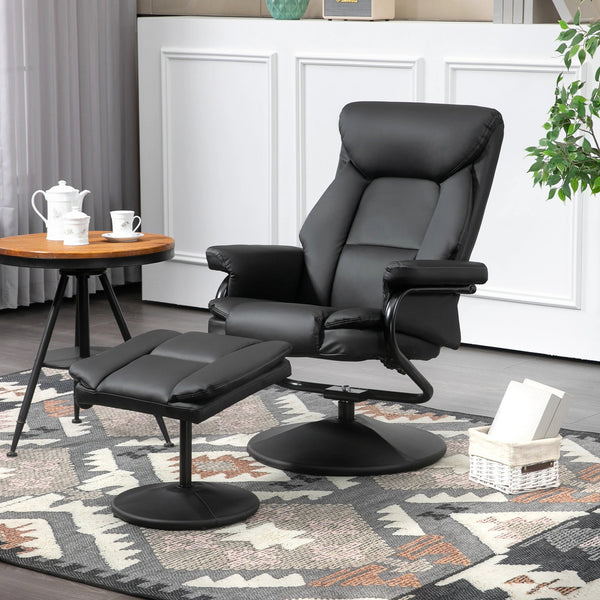 Knox Swivel Recliner Chair w/ Ottoman