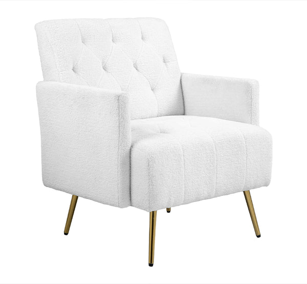 Traditional Button Tufted Accent Chair