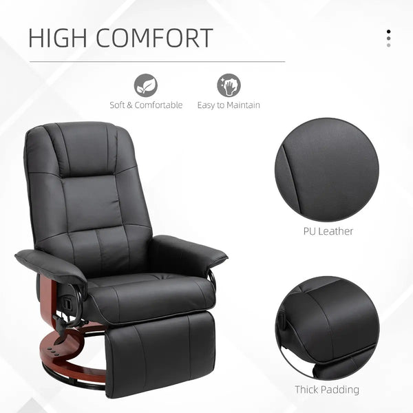 Tommy Swivel Recliner Chair with Footrest